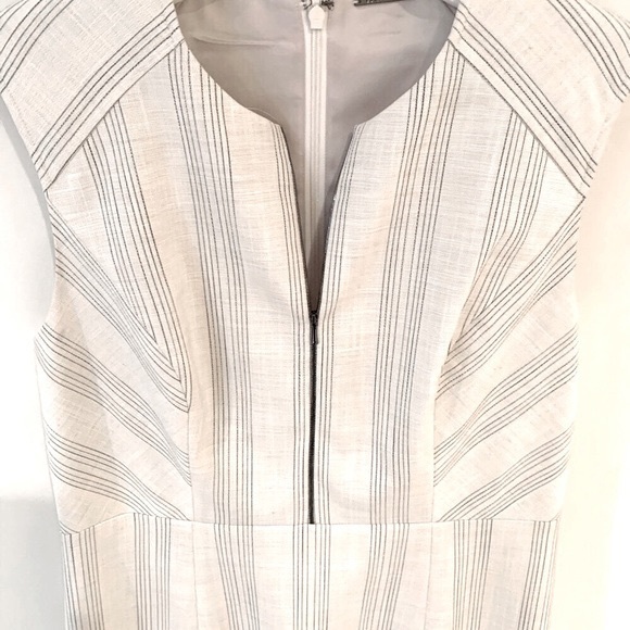 Elie Tahari Galiena size 10 Striped Zip-Front Dress - Picture 8 of 16